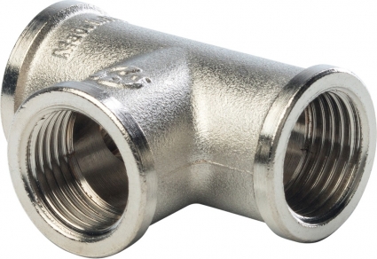 Тройник Stout SFT-0020 1/2" никелированный