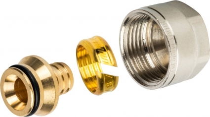 Резьбозажимное соединение Stout SFC-0020-002020 компрессионное, для труб PEX 20х2,0х3/4