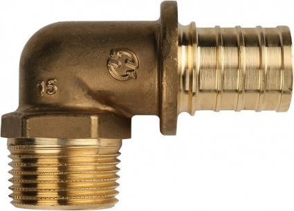 Угольник Stout SFA 0005 32xR 1", с наружной резьбой, аксиальный