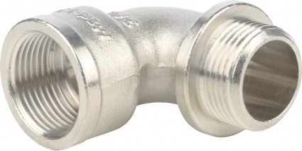 Угольник Stout SFT-0016 3/4" НВ, с упором, никелированный