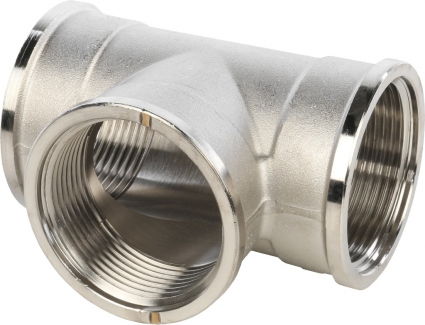 Тройник Stout SFT-0020 1 1/2" никелированный