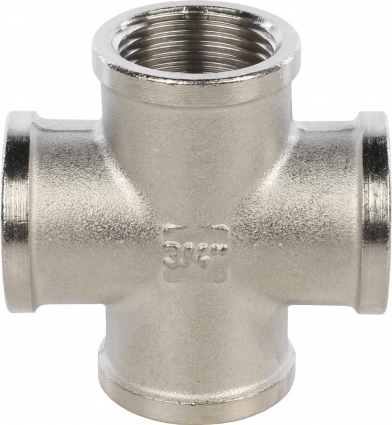 Крестовина Stout SFT-0031 3/4" ВВ никелированная