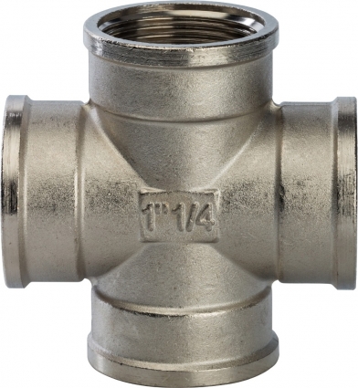 Крестовина Stout SFT-0031 1 1/4" ВВ никелированная