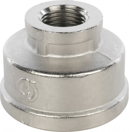 Муфта Stout SFT-0006 1 1/2"х3/4" переходная, никелированная