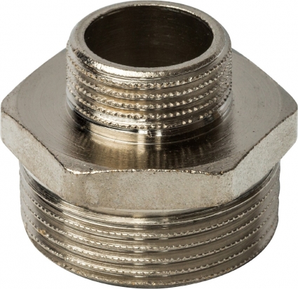 Ниппель Stout SFT-0004 1 1/4"х3/4" переходной, никелированный