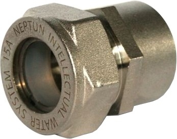 Муфта Neptun 021740 20x3/4" НП EF, с накидной гайкой, никелированная