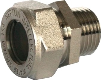 Муфта Neptun 021743 20x3/4" НП EF, с накидной гайкой, никелированная