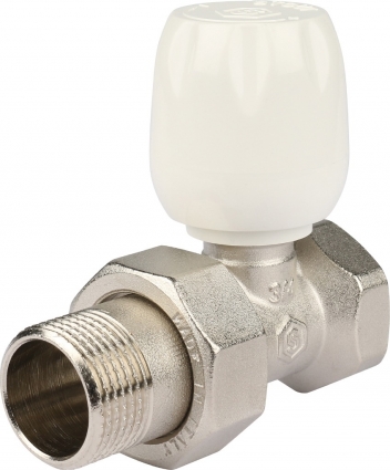 Вентиль Stout SVRs 1172 3/4", ручной терморегулирующий с неподъемным шпинделем, прямой