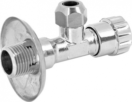Вентиль Uni-Fitt 186C2500 1/2х10 мм угловой, с цанговым зажимом