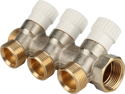 Коллектор Stout SMB 6851 3/4" х 3/4", 3 выхода, присоединение евроконус