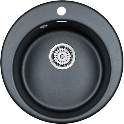 Мойка кухонная Paulmark Gelegen PM404800-BLM черный металлик