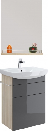 Мебель для ванной Cersanit Smart Carina 50 ясень, серый