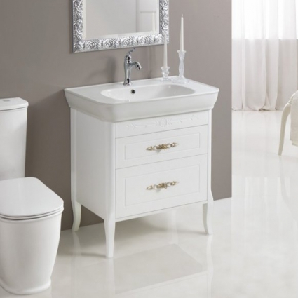 Тумба для комплекта BelBagno Prado PIA2 80 bianco lucido