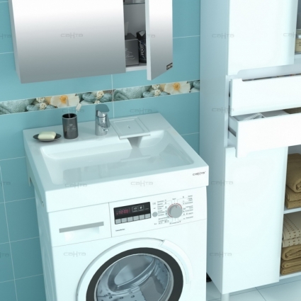 Раковина над стиральной машиной СанТа Лидер 60x50 с кронштейнами