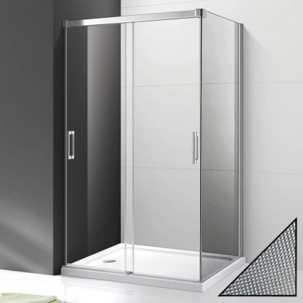 Боковая стенка Cezares Tandem Soft FIX-100-P-Cr-R стекло punto