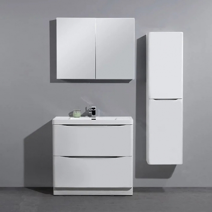 Мебель для ванной BelBagno Ancona-N 90 bianco lucido напольная