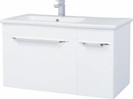 Тумба для комплекта Bellezza Альдо 90 L, белая