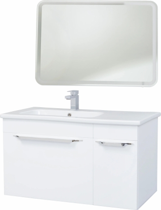 Мебель для ванной Bellezza Альдо 90 L, белая