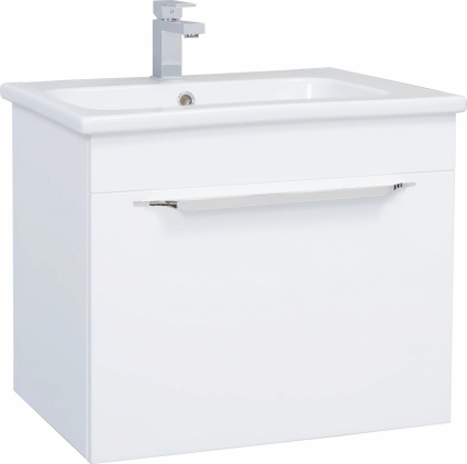 Тумба с раковиной Bellezza Альдо 60 белая, 1 ящик