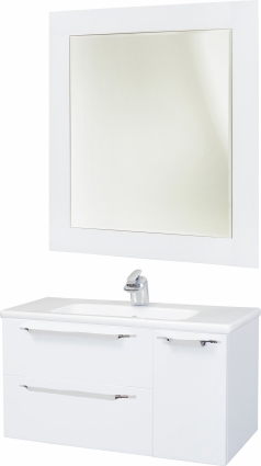 Мебель для ванной Bellezza Луиджи 90 L, белая