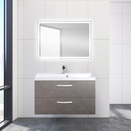 Мебель для ванной BelBagno Aurora 90 pietra grigio