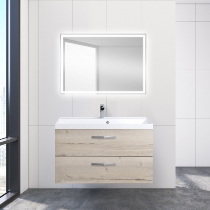 Мебель для ванной BelBagno Aurora 90 rovere galifax bianco