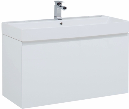 Тумба для комплекта Aquanet Йорк 85 белая