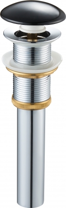 Донный клапан для раковины SantiLine SL-103 с переливом, черный