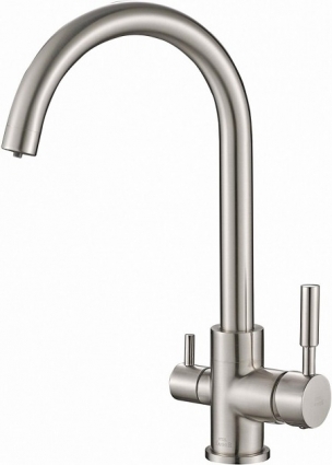 Смеситель Steel Hammer SH 713 SATIN для кухонной мойки