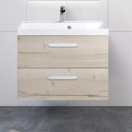 Тумба с раковиной BelBagno Aurora 70 rovere galifax bianco