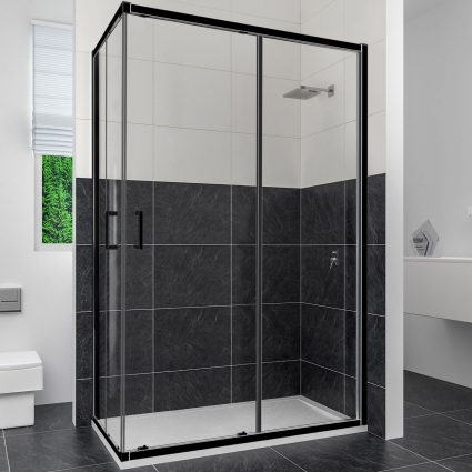 Душевой уголок RGW Classic CL-44-B (785-800)x(1185-1200)x1850, профиль черный