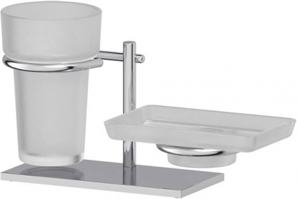 Стакан Ellux Domino DOM 004-C04 с мыльницей