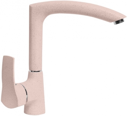 Смеситель AquaGranitEx C-7040 для кухонной мойки, розовый