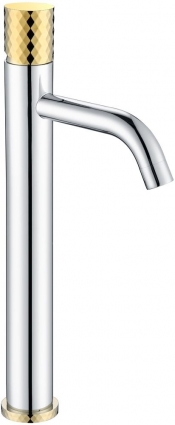 Смеситель Boheme Stick 122-CRG для раковины, chrome diamond gold