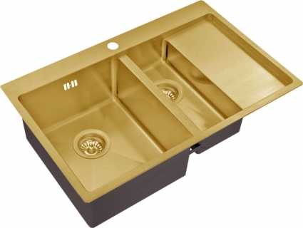 Мойка кухонная Zorg Inox PVD SZR 5178-2-L bronze
