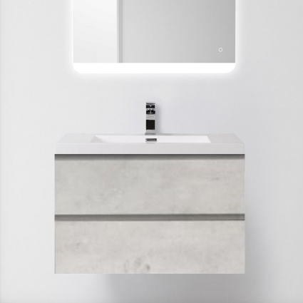 Тумба с раковиной BelBagno Luce 80 stucco cemento leggero