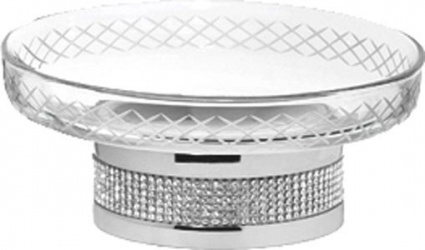 Мыльница Boheme Royal Cristal Chrome настольная
