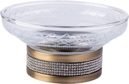 Мыльница Boheme Royal Cristal Bronze настольная