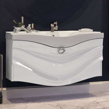 Тумба с раковиной Aima Design Eclipse 110 white