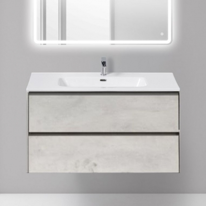 Тумба с раковиной BelBagno Pietra 100 stucco cemento leggero