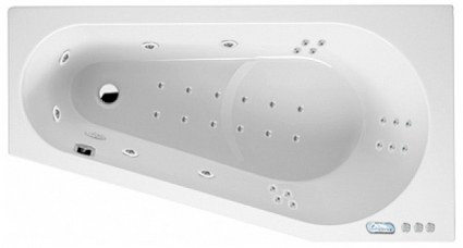 Комплект гидромассаж + аэромассаж Riho Delta Yan Pool W-pool HM AM хром