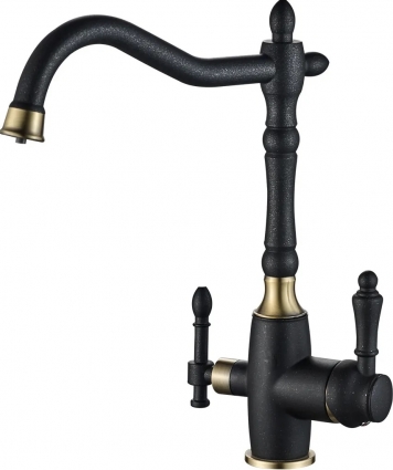 Смеситель Steel Hammer SH 812 Black Br для кухонной мойки