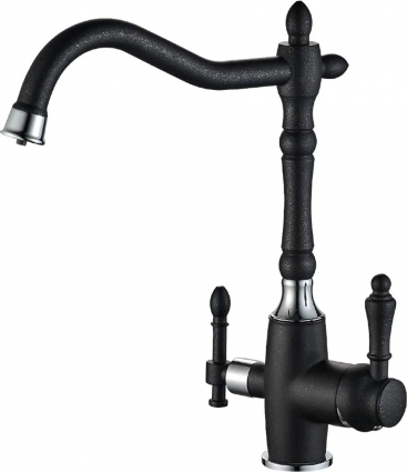 Смеситель Steel Hammer SH 812 Black Cr для кухонной мойки