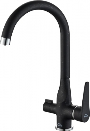 Смеситель Steel Hammer SH 910 Black Cr для кухонной мойки