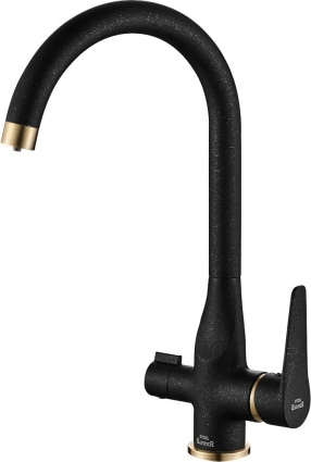 Смеситель Steel Hammer SH 910 Black Br для кухонной мойки