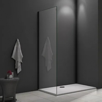 Боковая стенка Good Door Galaxy SP-90-C-B профиль черный
