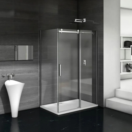 Душевой уголок Good Door Galaxy WTW+SP-C-CH 110x100, профиль хром