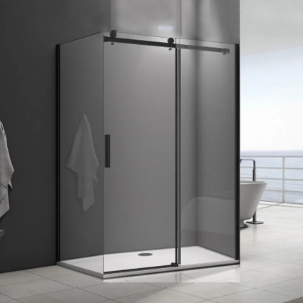 Душевой уголок Good Door Galaxy WTW+SP-C-В 160x100, профиль черный