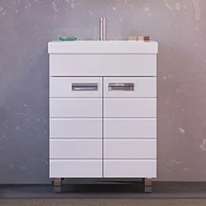 Тумба для комплекта Raval Kub 60 белая, напольная