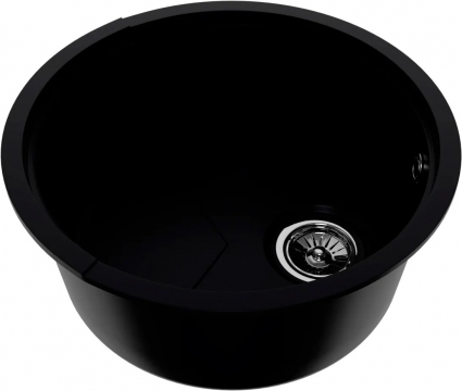 Мойка кухонная KitKraken Lake Black черная